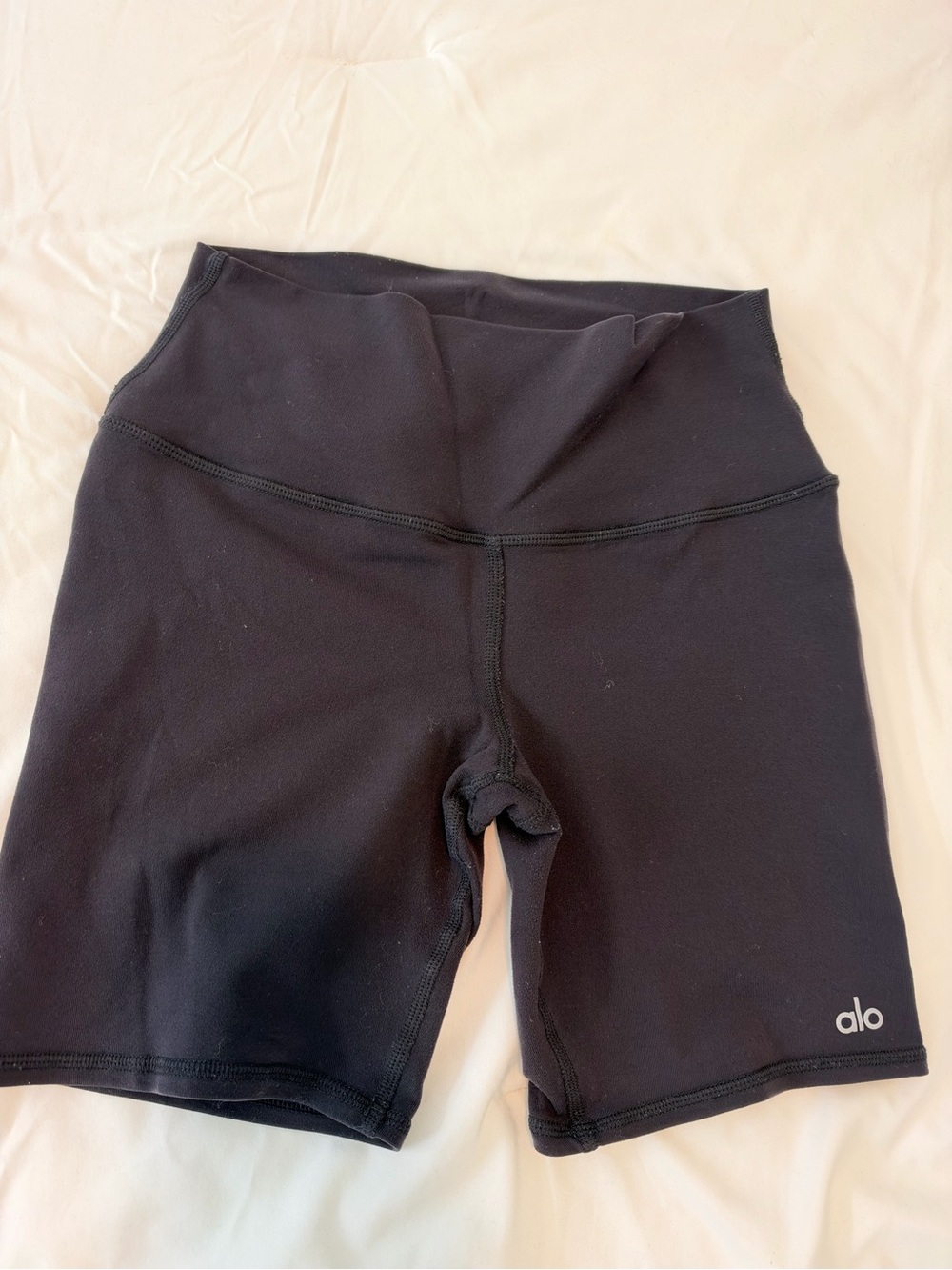 ALO Yoga Black High-Rise Bike Shorts